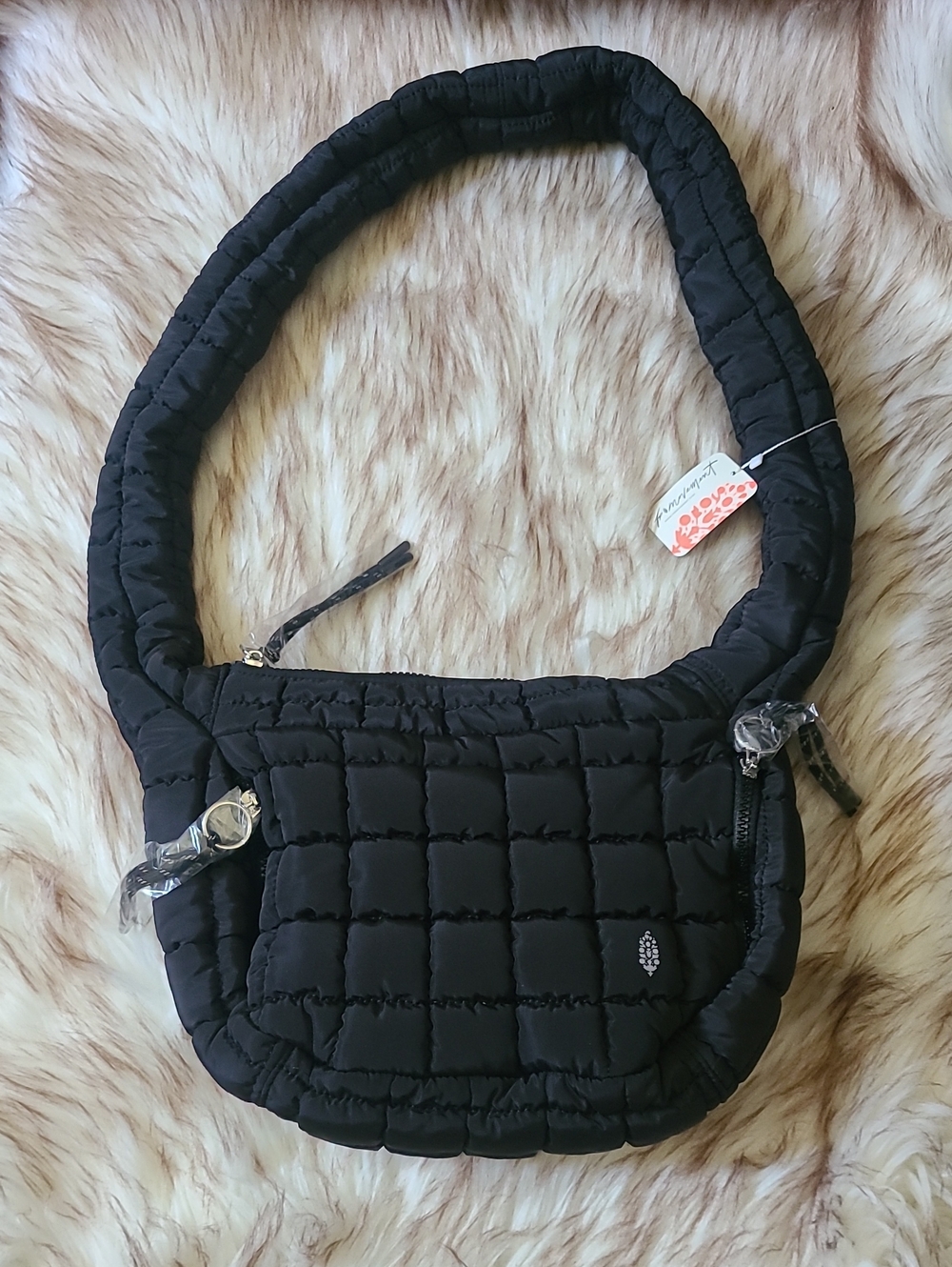 NWT FP Movement Quilted Baby Carryall Sling Bag Black